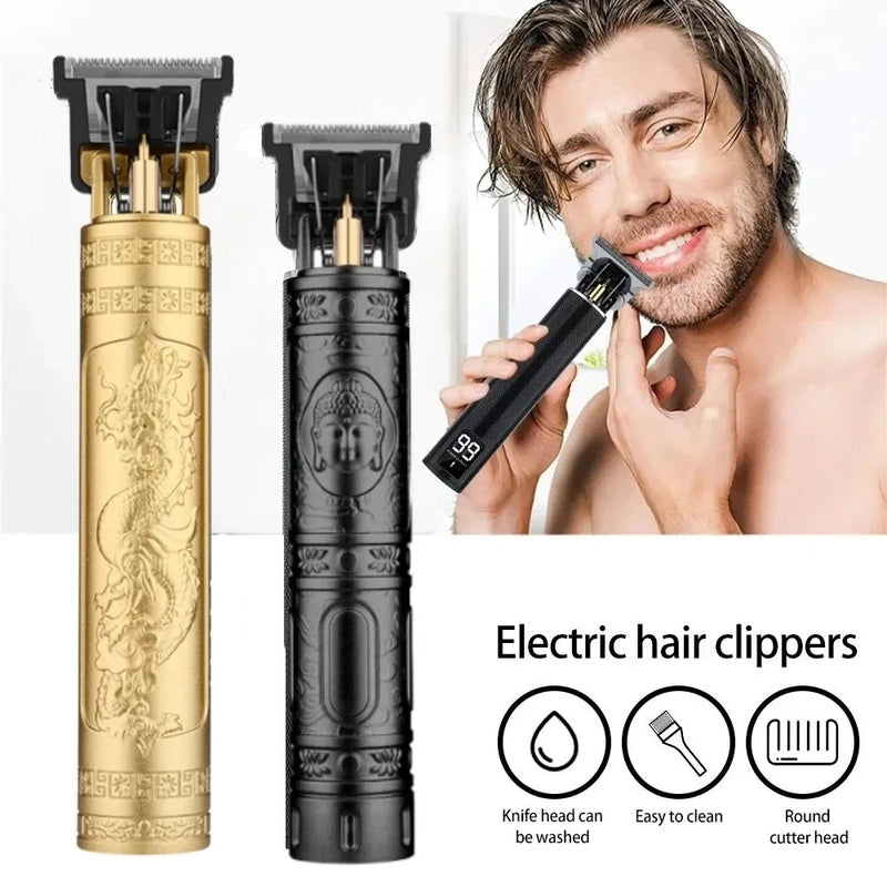 Maquininha Profissional sem fio cabelo aparador para homens, máquina de corte do cabelo, barbeiro Clipper, USB, novo, 2024