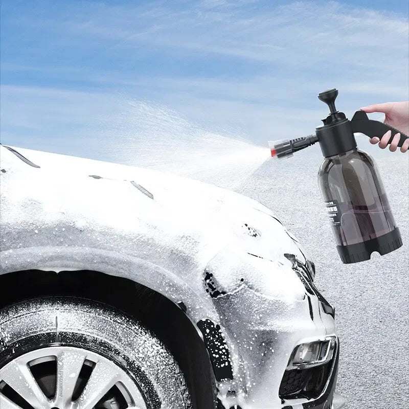 Pulverizador de espuma de bomba manual Pistola de neve Bocal com válvula de alívio de pressão Garrafa de lavagem de carro Ferramentas de limpeza de janela